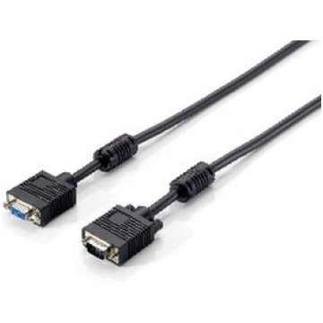 Equip VGA HD15m/HD15f with ferrite core 10m cable 