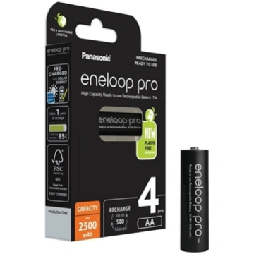 Panasonic Eneloop Pro Rechargeable Batteries 4xAA