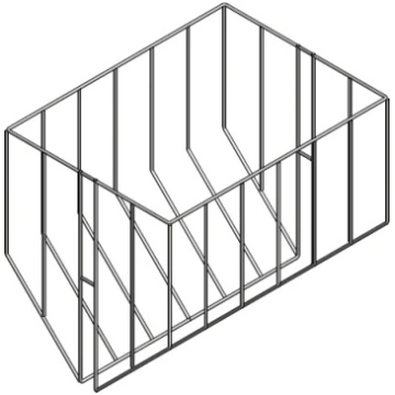 Feed basket (double), for pipe 60 mm Barošana