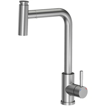 MERYL steel kitchen faucet with pull-out spout and