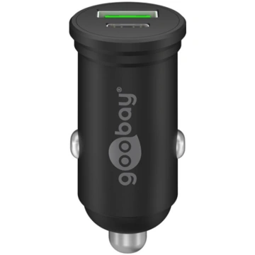Goobay 61739 Dual-USB Car Fast Charger USB-C PD 45