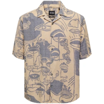 Camicie Only&Sons 22026111 - M / Beige fantasia