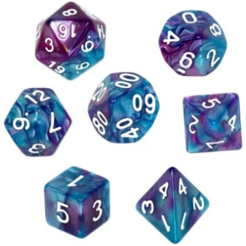 REBEL RPG kauliņu komplekts - divu krāsu - zils un