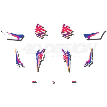 YAMAHA BANSHEE RETR0 GRAPHICS KIT 4DDesign