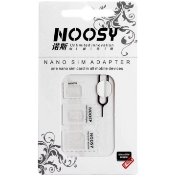 Noosa SIM Card Adapter Set + Key - White