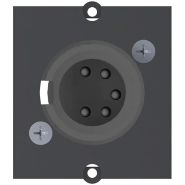 Bachmann frame XLR 5-pin socket , Screw connection
