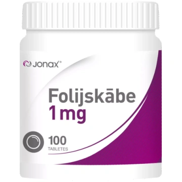 JONAX Folijskābe 1mg tabletes, 100 gab