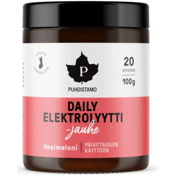 Puhdistamo Daily electrolyte powder, watermelon, 1
