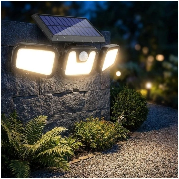 171 LED Saules Enerģijas Āra Lampa ar Kustības Sen