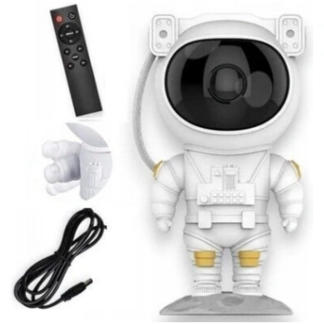 Projektors Led Laser Astronaut, balts
