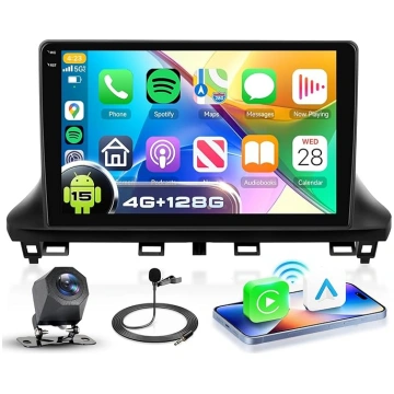 VECHTEL 4G+128G Autoradio Android 15 für Peugeot E