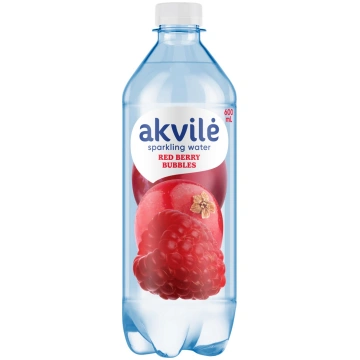 Aromatizēts dzeramais ūdens AKVILE ar sarkano ogu 