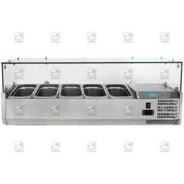Aukstuma picas galds ventilējams +2+8°C n.5 x GN1/