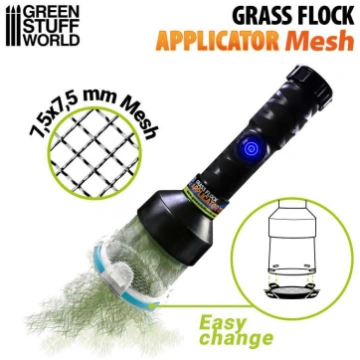 Grass Flock Applicator - Large Mesh Green Stuff 84