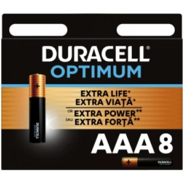 Baterijas DURACELL OPTIMUM AAA 8 gab. 400-08476