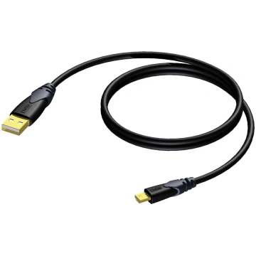USB A - USB mini B 1,5 meter Procab - mūzikas inst