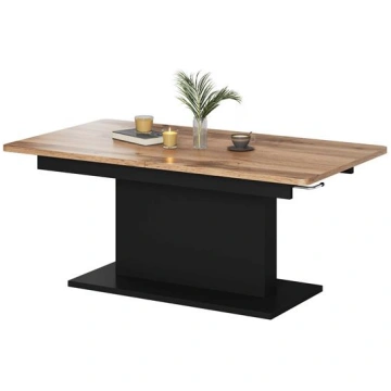 BUSETTI, c.table, wotan oak / black mat