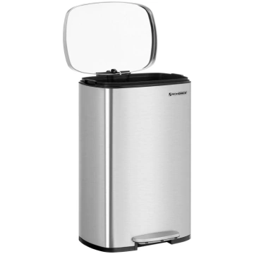 Miskaste ar pedāli, 50l tilpums, sudraba