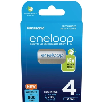 Uzlādējamas baterijas PANASONIC ENELOOP AAA 800 mA