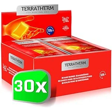 TerraTherm roku sildītāji, kabatu sildītāji 12 stu
