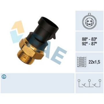 FAE 37900 Termoslēdzis, Radiatora ventilators