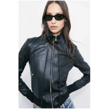 Blouson leather jacket - 40