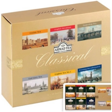 Tēju izlase AHMAD CLASSICAL SELECTION, 60 maisiņi 