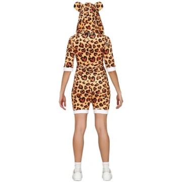 Sieviešu īss leoparda kostīms, Size, Height - L