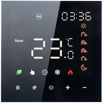 WiFi termostati ar LCD skārienjūtīgo ekrānu, balss
