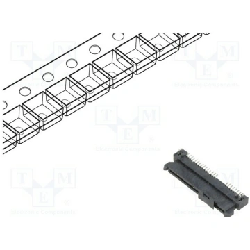 Connector: SATA; socket; female; PIN: 22; SMT | MX