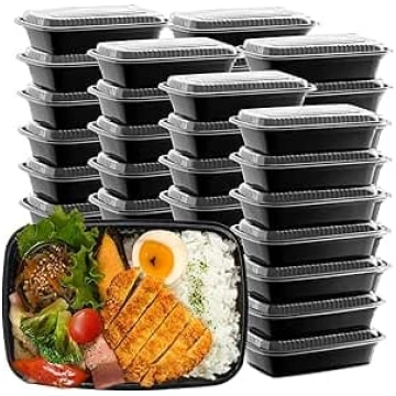Iepakojumā ir 50 32 oz trauku trauki, atkārtoti li