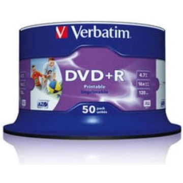 Verbatim DVD R 16x Wide Printable 50x