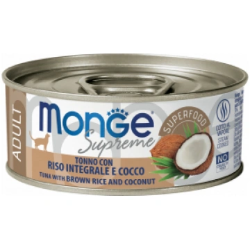 Mitrā kaķu barība Monge Supreme MN07856, rīsi/tunz