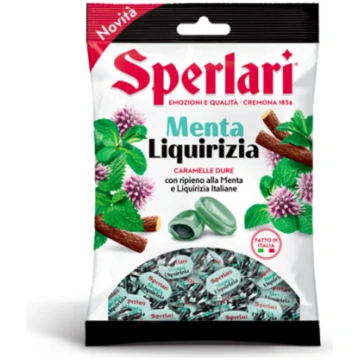 Karameles konfektes ar piparmētru un lakricas pild