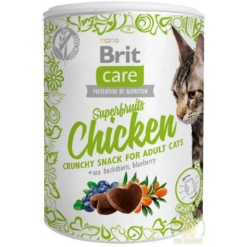 Snack Brit Care Superfruits Chicken 100g Kaķiem