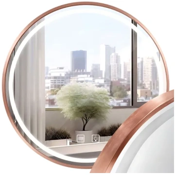 LED sienas spogulis 80cm MMJ BRUSH COPPER Rea