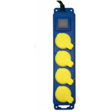 Pagarinātājs, 3G1.5, 1.4 m, IP44, 4 ligzdas, ar sl