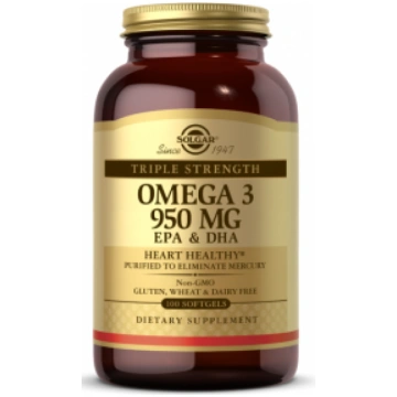 Triple Strength Omega-3 950 mg Solgar 100 softgels