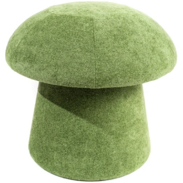 Pufs ar glabāšanas kasti Mushroom 14B, zaļā krāsa,