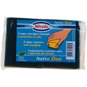 Sūklis ar abrazīvu "Netto Duo", 2 gab. (Nicols) 18