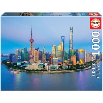 Puzle Educa Shanghai Skyline At Sunset 111319, 48 