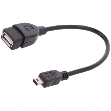 Assmann USB adapter cable, OTG, mini B/M - A/F (AK