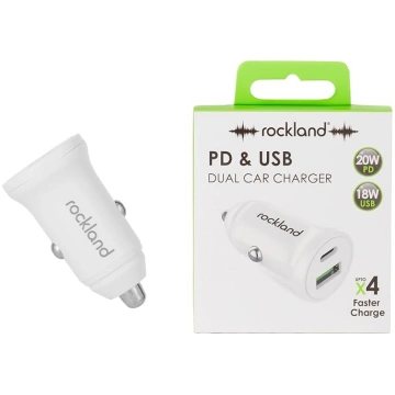 Rockland Dual PD USB auto lādētājs, Ātrs lādētājs