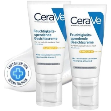 CeraVe Mitrinošs sejas krēms ar mitrinošu dienas k