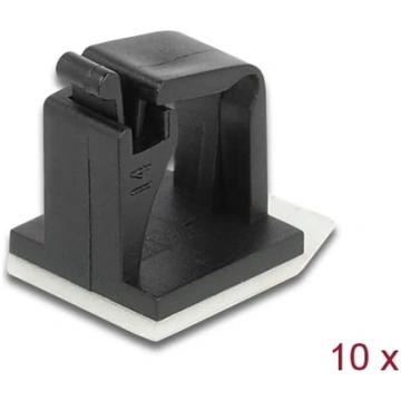 Delock Cable holder with locking clip self-adhesiv