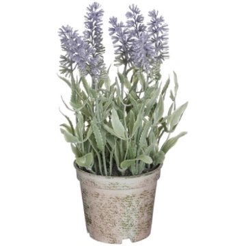 Mākslīgās lavandas podiņā H21.5cm violetas