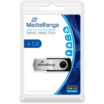 MEMORY DRIVE FLASH USB2 4GB/MR907 MEDIARANGE MR907