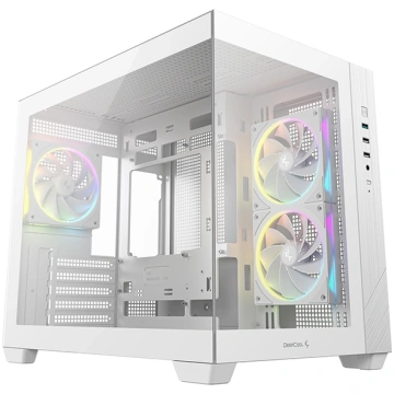 Deepcool Case | CG330 3F WH | White | Micro ATX | 