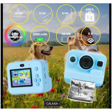 Bērnu tūlītējās fotokameras mini printeris 13 ruļļ