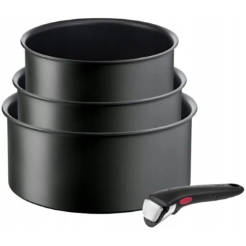 TEFAL Pot Set, 4 pcs L7649453 Ingenio Ultimate Alu